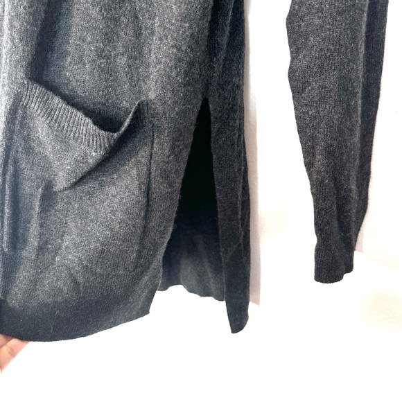 Madewell 100% Cashmere Gray Pullover Pocket Sweater Sz S - Picture 14 of 15